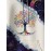 Plus Size Bohemian Christmas Tree Sun Moon Print Hoodie with Kangaroo Pocket, Casual Long Sleeve Pullover with Drawstring Hood, Polyester and Elastane, Medium Stretch Knit Fabric for All Seasons