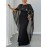 Plus Size, Women's Elegant Formal Party gala evening gown - Navy Blue, Stretchy fit-and-flare dress, Machine Washable for Weddings, Awards, State Events - Plus Size Available, Evening Party Dress