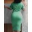 Casual Everyday Elegant Simple Solid Color Half Turtleneck Dress