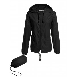 Plus Size Raincoat for Women - Waterproof, Packable, Outdoor, Hooded, Windbreaker Rain Jacket with Ultimate Protection